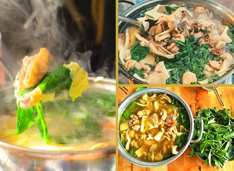 Lẩu gà lá é - Món ăn tối đặc sản rất được yêu thích của Đà Lạt