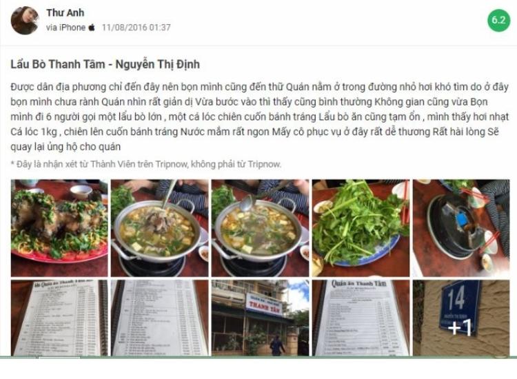 Được giới sành ăn đánh giá tốt