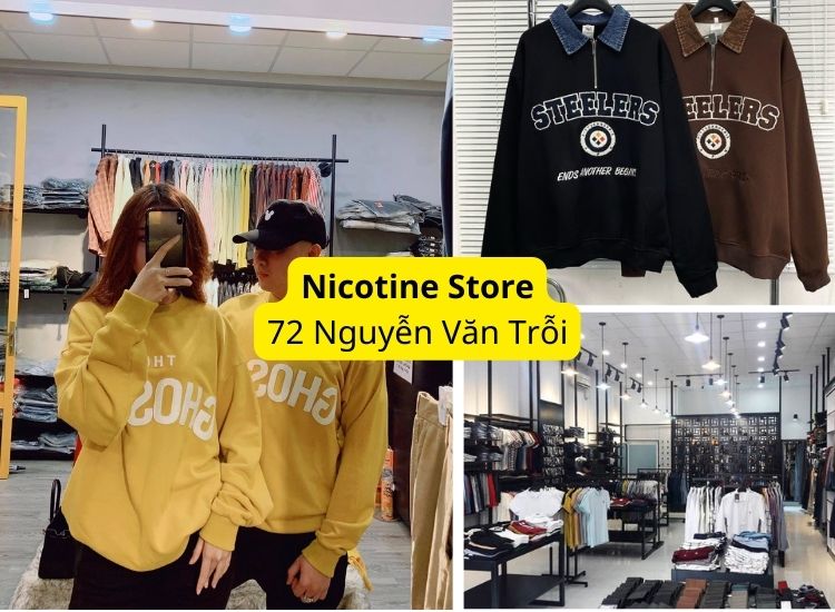 Nicotine Store - shop quần áo đa dạng các mẫu mã