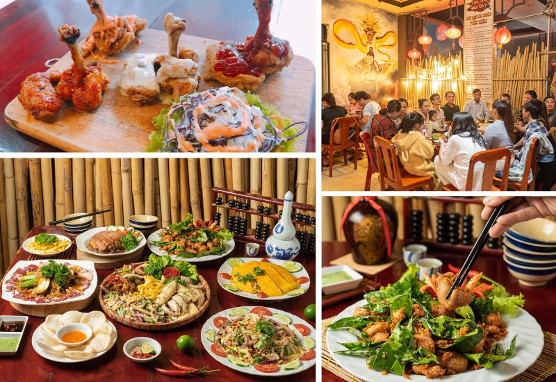 Món ăn đa dạng hấp dẫn