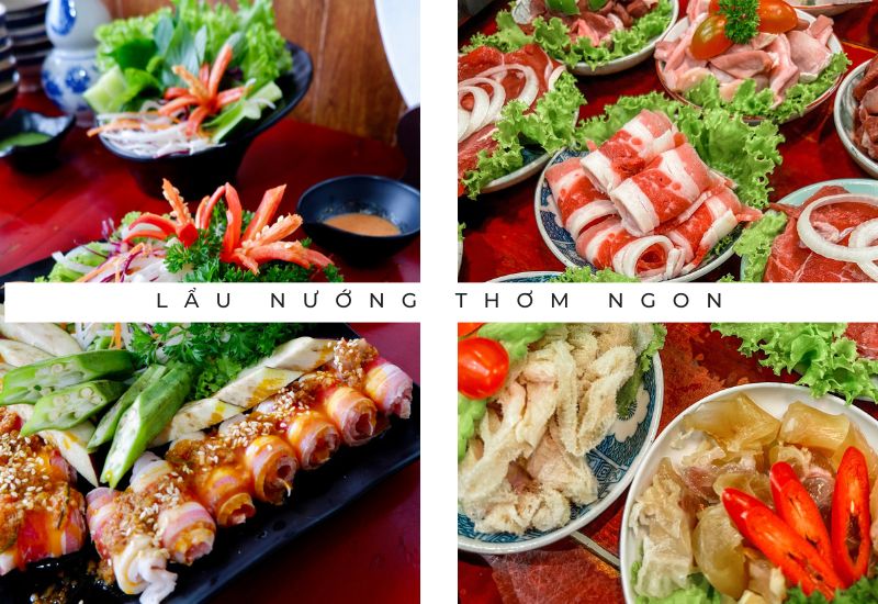 Các món lẩu và nướng đẹp mắt